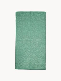 Jacquard katoenen terry douchehanddoek Tile de Pip