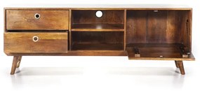 Eleonora Tv-meubel Wisconsin Small 150 cm cm - Mango hout - Eleonora - Industrieel & robuust