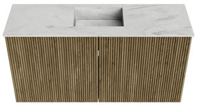 Mondiaz Joya DLux 80cm toiletmeubel dusk met wastafel faye midden 1 kraangat opalo