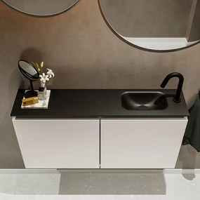 Mondiaz Ture 100cm toiletmeubel linen met wastafel urban rechts 1 kraangat