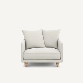 Linnen fluwelen fauteuil, LAZARE