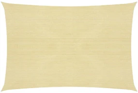 vidaXL Zonnezeil 160 g/m² 5x7 m HDPE beige