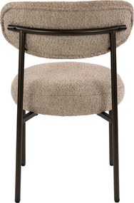 Beige Eetkamerstoel Met Ronde Zitting