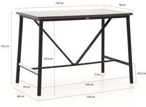 Apple Bee Milou 150cm barset 5-delig