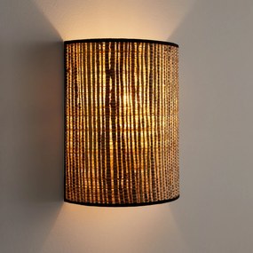 Wandlamp in raffia, Lisoa