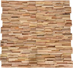 vidaXL Wandpanelen 10 st 3D 1,08 m² massief teakhout