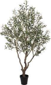 Kunst olijfboom robuust meerstammig hoogte 210 cm