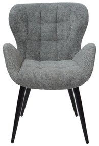 Eetkamerstoel - Simon - stof Fantasy geweven beluga