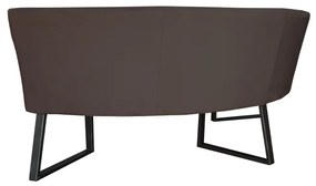 Eetkamerbank - Hengelo - geschikt voor ronde tafel 150 cm - stof Element antraciet 02