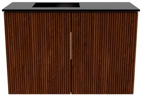 Mondiaz Joya 60cm toiletmeubel ruby met wastafel faye links 1 kraangat urban