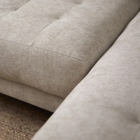 PEPP Interiors Oreo Beige Bank Hoge Poot Chaiselongue Rechts