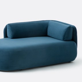 Longchair links, fluweel, Méridiano