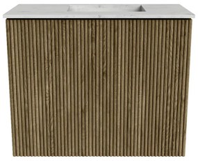 Mondiaz Joya DLux 50cm toiletmeubel dusk met wastafel faye rechts zonder kraangat opalo