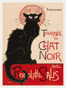 Kunstdruk Tournée Du Chat Noir (The Black Cat) - Théophile Steinlen, (30 x 40 cm)