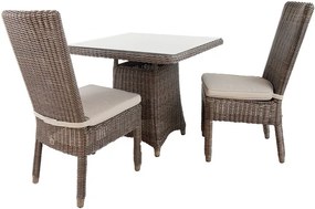 4 Seasons Outdoor | 2 x Wales side chair + wales tafel Leaf  Tuinset     weerbestendig