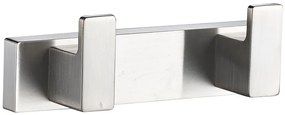 Plieger Altea dubbele handdoekhaak geborsteld chroom