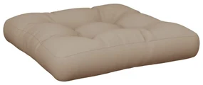 vidaXL Bankkussen pallet 58x58x10 cm taupe