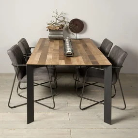 Tower Living Eettafel Teak Met Dun Blad 240 Cm Pandora - 240 X 100cm.