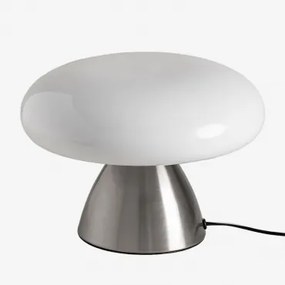 Deseyre metalen tafellamp Grijs – chroom - Sklum