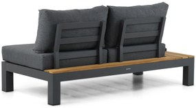 Loungeset 6 personen Aluminium/Teak Grijs Lifestyle Garden Furniture Vittoria