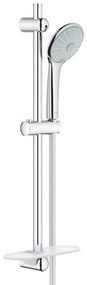 GROHE Euphoria 110 Massage Glijstangset - 60cm - ronde handdouche - 3 straalsoorten - gladde doucheslang - met zeepschaal - chroom 27231001