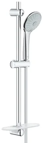 GROHE Euphoria 110 Massage Glijstangset - 60cm - ronde handdouche - 3 straalsoorten - gladde doucheslang - met zeepschaal - chroom 27231001