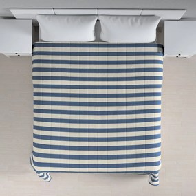 Dekoria Sprei, blauw-wit gestreept