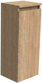 Thebalux Beat Half Hoge Kast Links 35x29x85 cm Walnut