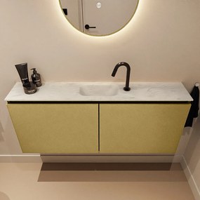 Mondiaz Ture DLux toiletmeubel 120cm oro met wastafel opalo midden met kraangat