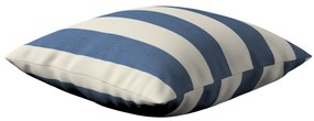 Dekoria Kussenhoes Kinga, blauw-wit 43 x 43 cm