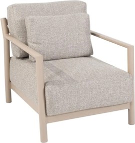 Tuinstoel Aluminium Taupe-naturel-bruin 4 Seasons Mykonos latte