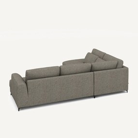 Omvormbare hoekbank links, tweed stof, Marsile