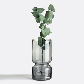 Vaas in smoked glas H22cm, Sinao
