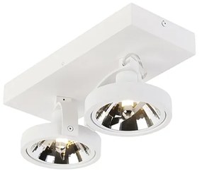 Design Spot / Opbouwspot / Plafondspot wit verstelbaar 2-lichts - Go Modern G9 Binnenverlichting Lamp