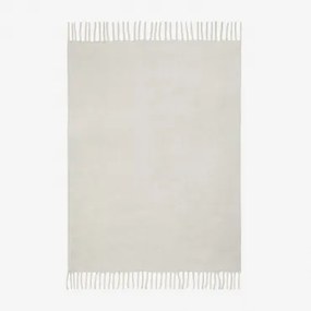 Plaid 150x130 Cm Met Franjes Dorota Wit - Sklum