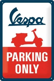 Metalen bord Vespa Parking Only