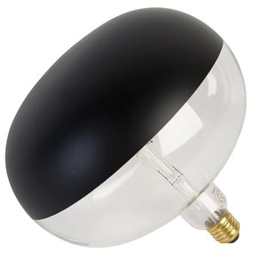 E27 dimbare LED lamp kopspiegel zwart 6W 360 lm 1800K rond