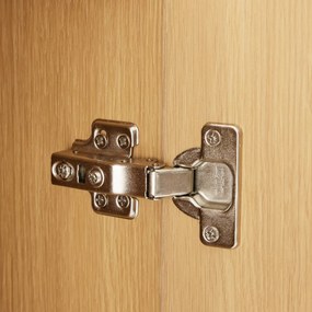 Eiken Wandkast Modern - 80x40x137cm.