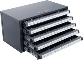 VEVOR Boorbit Dispenser Kast, Boorbit Organizer met Vijf Laden voor Boorbit Dispensers Nr. 1 tot Nr. 60 Gemaakt van Staal met Labels, Stapelbare Boorbit Dispenser voor het Opbergen van Boren en Graveerbits