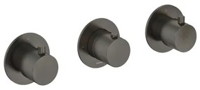 Hotbath Cobber afbouwdeel inbouw douche thermostaat met 2 stopkranen horizontale plaatsing verouderd ijzer CB7067EXTAI