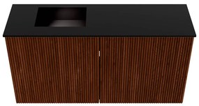 Mondiaz Joya 80cm toiletmeubel ruby met wastafel faye links 1 kraangat urban