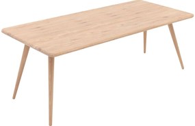 Goossens Eettafel Bjarte, Rechthoekig 220 x 100 cm