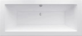 Mexen Cube rechthoekig bad 170 x 80 cm met ombouw, wit - 55051708000X