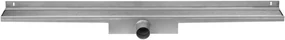 Easy Drain Compact Wall Zero afvoergoot 90 x 6 cm. zijaansluiting Rvs