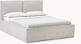 Bouclé gestoffeerd bed Dream met opbergruimte