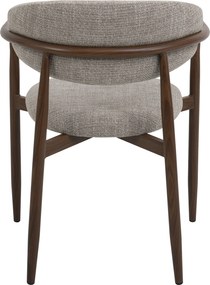 Eetkamerstoel Walnoot Met Armleuningen