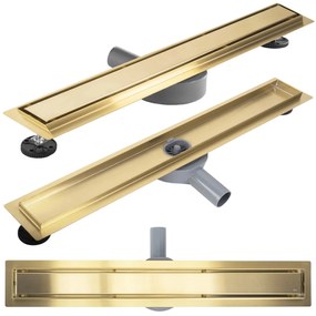 Lineaire afvoer Rea Neox Pro Brush Gold 60