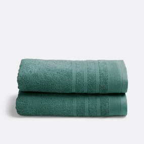 Set van 2 handdoeken in badstof 600 g/m2, Zavara