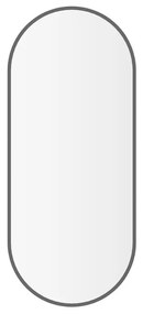 Mueller Ovalis ovale spiegel met lijst 30x70cm gunmetal