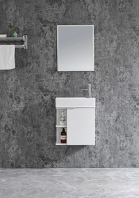 Badstuber Spring toiletmeubel 50x60cm wit met spiegel